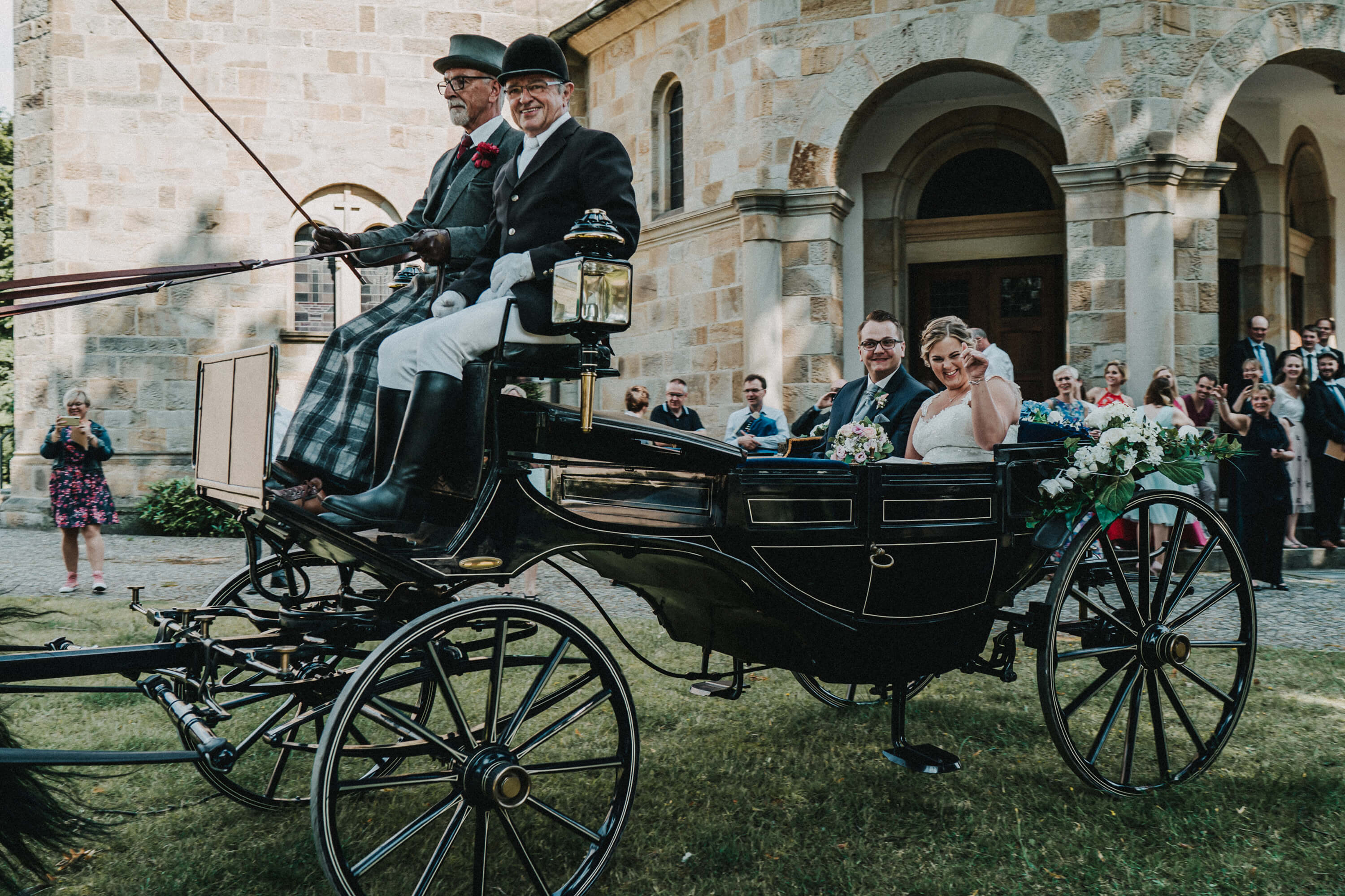 Kutsche mit Hochzeitspaar Kutschen Ogurek